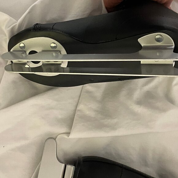 NIB Boy's Sz 1 Black Double Runner / Blade Ice Skates Lake Placid Learning Skate - Picture 9 of 14